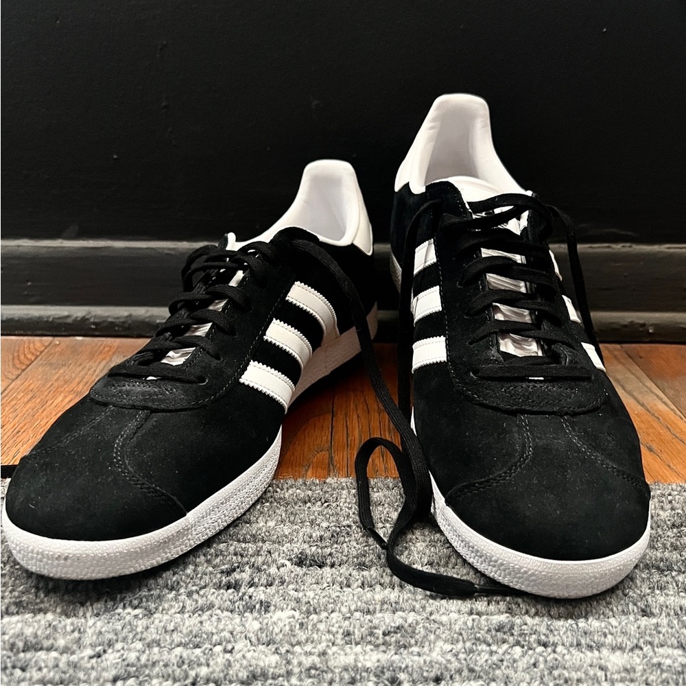 Adidas Gazelle Black and White Sneakers